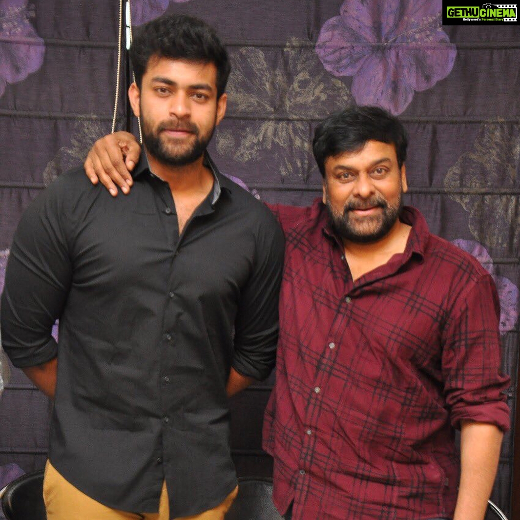 Varun Tej Instagram - And this happened yesterday!!! Such lovely words from the Megastar himself about #Tholiprema Each and everything tht you've said to me and my team is really inspiring! 🙏🏽🙏🏽🙏🏽🙏🏽🙏🏽