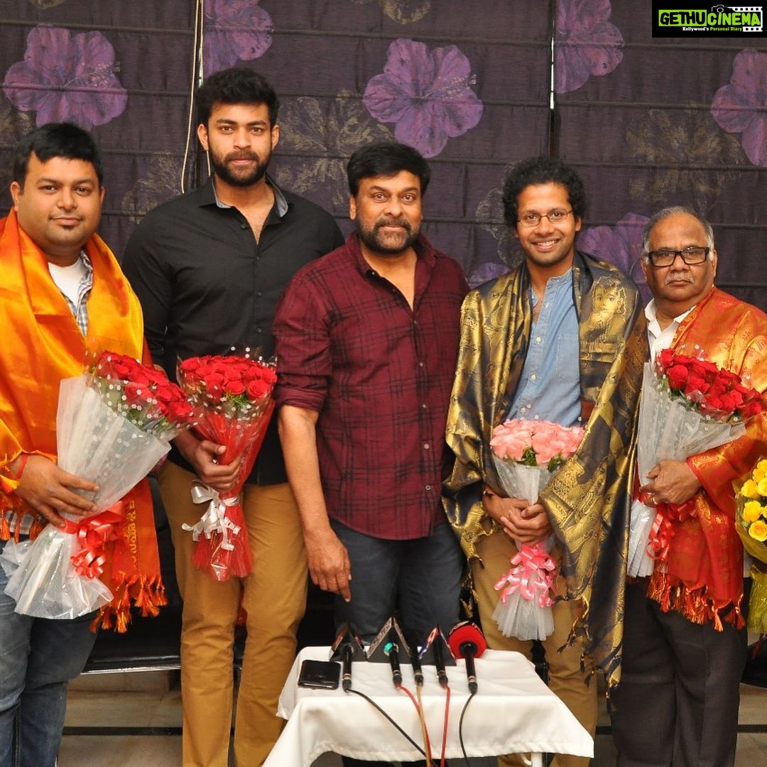 Varun Tej Instagram - And this happened yesterday!!! Such lovely words from the Megastar himself about #Tholiprema Each and everything tht you've said to me and my team is really inspiring! 🙏🏽🙏🏽🙏🏽🙏🏽🙏🏽