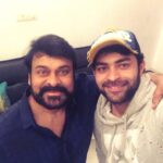 Varun Tej Instagram - Spent some quality time with the birthday boy!! Brace yourselves guys.. #NarasimhaReddy on the way!🤘🏽 #HBDMegastar #Megastar151