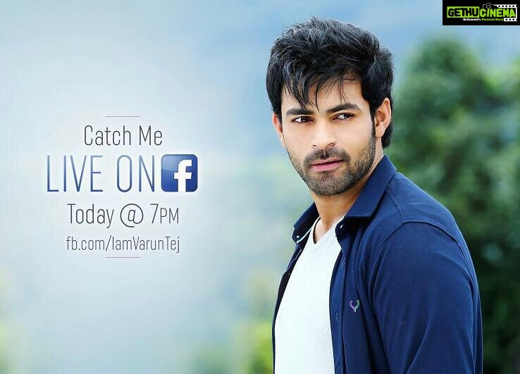 Varun Tej Instagram - Guys wanna have a fun filled chat with me?? Join the Fb live today at 7pm on my official Fb page! See you there... #talktoMister #MisterOnApril14th