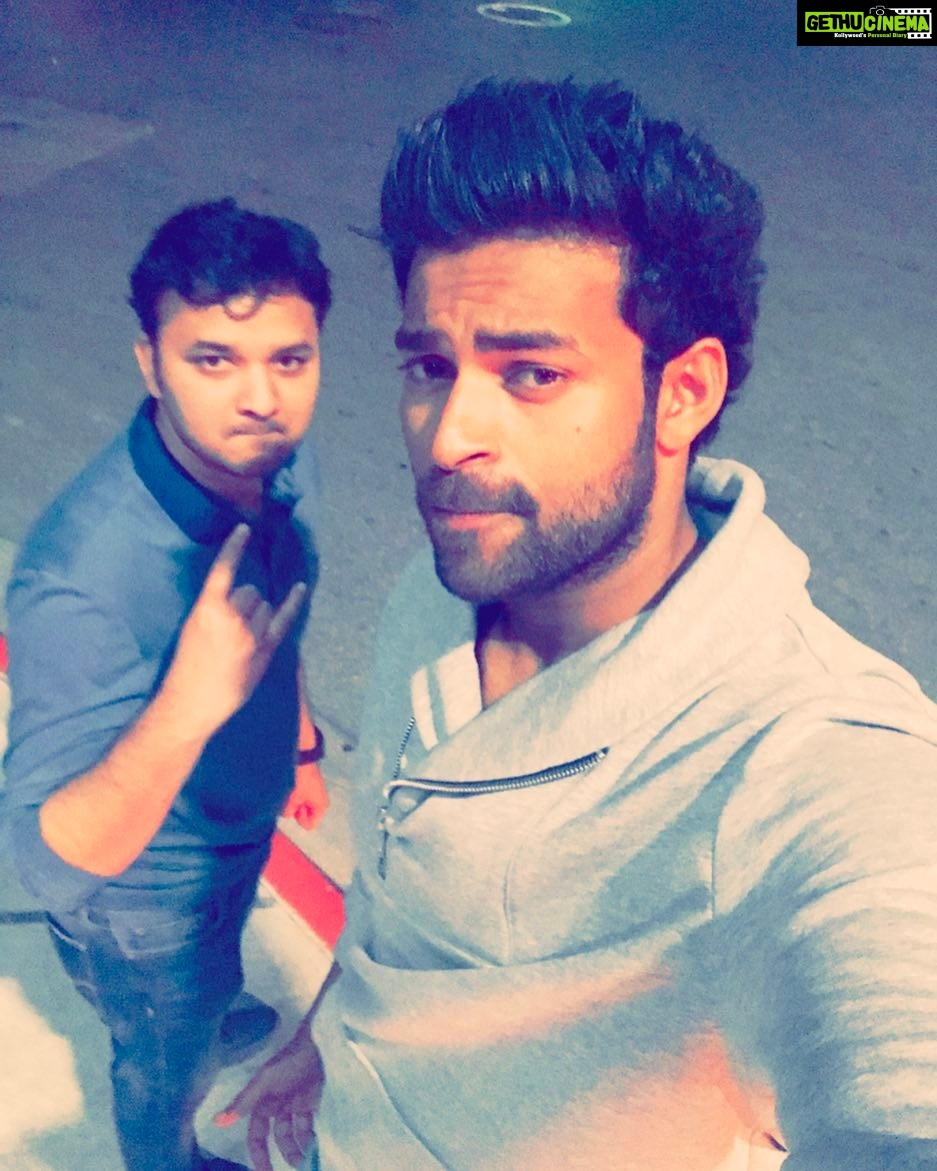 Varun Tej Instagram - St.Patrick's in Austin with this guy @sidmudda #stpatricksday#epicnight The Domain