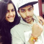 Varun Tej Instagram - This cutie drove all the way to my shooting location in banswada to tie me a rakhi! Love you to the sky and back!😘 #rakshabandhan#sislove Banswada