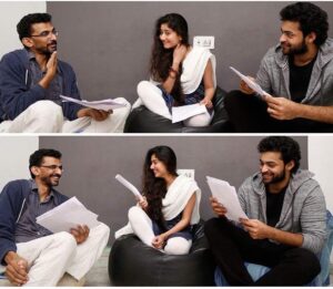 Varun Tej Instagram - New beginnings 😊 #workshop#scriptreading#fun