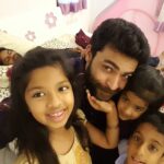 Varun Tej Instagram - We hav another kid sleeping behind us... #cuties#dolls#uncle#throwback