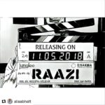 Vicky Kaushal Instagram - #Repost @aliaabhatt with @repostapp ・・・ 11TH MAY, 2018 - RAAZI