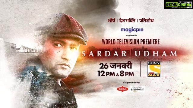Vicky Kaushal Instagram - #SardarUdham | WORLD TV PREMIERE. Posted @withregram • @sonymax Ek veer jisne apne desh ke liye kar di apni jaan qurbaan! Kya hai #SardarUdham ki kahani? Meet this legend in the #WorldTelevisionPremiere of ‘Sardar Udham’, 26th January, 12PM & 8PM, only on #SonyMAX. #SardarUdhamOnSonyMAX