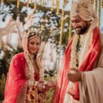 Vicky Kaushal Instagram – Only love and gratitude in our hearts for everything that brought us to this moment. Seeking all your love and blessings as we begin this new journey together. 🙏🏽❤️