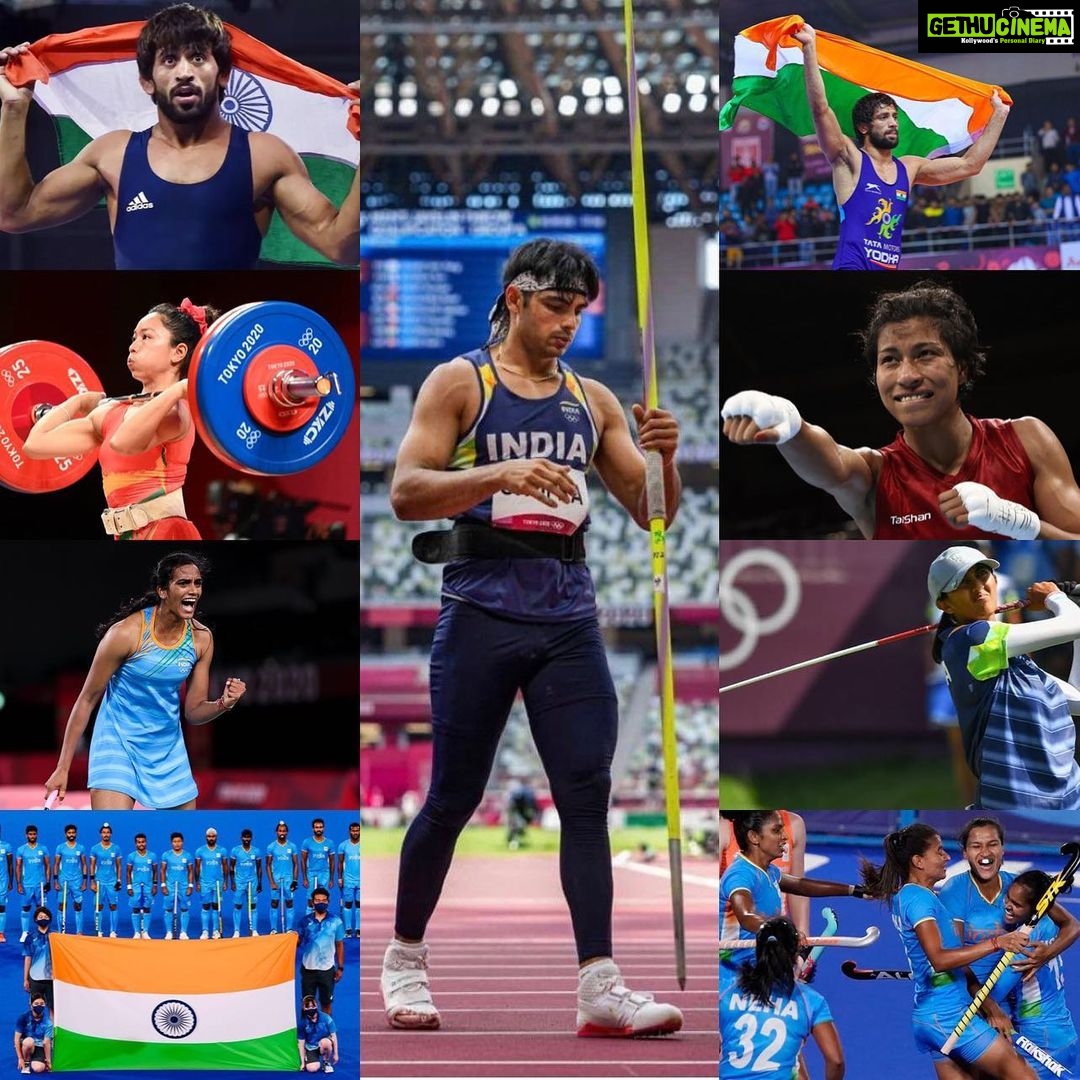 Vicky Kaushal Instagram - History created!!! The highest ever haul for India. To the champions, we salute you and thank you! #Tokyo2020 #Olympics #TeamIndia 🇮🇳