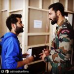 Vicky Kaushal Instagram - #Repost @adityadharfilms with @get_repost ・・・ 8th June!❤️ On this date exactly a year back we started shooting for URI. And what a year it has been!! The best Roller Coster ride I will ever be on! ❤️❤️❤️ Exactly a week before the shoot (2nd June 2018) we were sitting at our office balcony and waiting for a final call on ‘if URI is happening or not’. I still remember how tense and stressed everyone was and how desperately we were making efforts to somehow cut costs. @vickykaushal09, @merainna and 20 other actors had already gone through one of the most rigorous physical trainings ever for a film. Also on that day, without even questioning me once @yamigautam cut her hair short for the film, which was pretty incredible considering she had to let go of other projects because of her new look. We were making an action film and We didn’t have an action director by then. Part of my team had already left for Serbia. We had already spent a lot of money on preproduction. And we didn’t have actors to play some of the most important roles including the PM and Army General. It was a complete mess but somewhere deep down we all knew this film needs to be made, has to be made no matter what! And it was made and HOW!!😁 Thank you each and everyone of you who showered URI with so much love and affection!! It was truly overwhelming to see people crying, laughing, clapping, whistling basically thoroughly enjoying each and every moment of the film. Trust me those memories are going to stay with me forever. Thank you Indian Army and their families for the incredible sacrifice you make on a daily basis for our country. 🙏 Thank you #Ronnie, @soniyeah22, @pashanjal, @rsvpmovies for all the support, love and guidance. And last but not the least thank you team URI, you are the best bunch of talent in the world!! Each and every actor, technician, crew member was just phenomenal! Thank you, Thank You, Thank You!Dil se Thank You!! 🙏❤️ #URI #urithesurgicalstrike #balidan #TeamUri