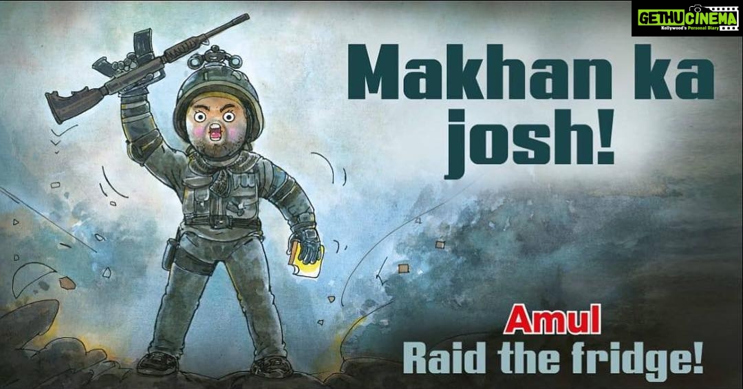 Vicky Kaushal Instagram - What an Utterly butterly honour! Thank You @amul_india @rahuldacunha #UriTheSurgicalStrike #HowsTheJosh