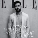 Vicky Kaushal Instagram - Starting the year on a fine note with @elleindia ! Thank You Elle for choosing me to be the first Indian male artist to do a solo cover for you. An honour 🙏 #Elle #JanCover #OnStandsNow