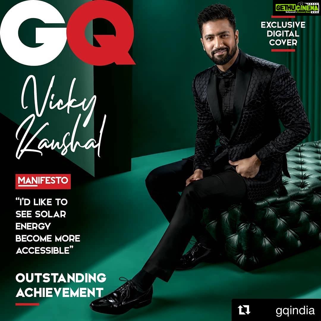 Vicky Kaushal Instagram - đ#Repost @gqindia with @get_repost ă»ă»ă» #Exclusive #DigitalCover: Do you know how hard it is for a film to be both critically and commercially successful? Our Outstanding Achievement winner @vickykaushal09 starred in three such #films in three very different roles â just this year alone! And it was all down to his scene-stealing ability. You can catch the most exciting young actor of our time in the #October2018 issue, out NOW. Photo: @errikosandreouphoto _______________________________________________ #VickyKaushal #OutstandingAchievement #actor #success #talent #sanju #manmarziyaan #lovepersquarefoot #luststories #bollywood #GQAwards #GQ10 #NewIssue #OutNow #OnStands