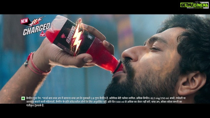 Vicky Kaushal Instagram - Introducing CHARGED by Thums Up, an electrifying drink that keeps me charged every day. #ChargeWinRepeat ⚡👊@chargedbythumsup