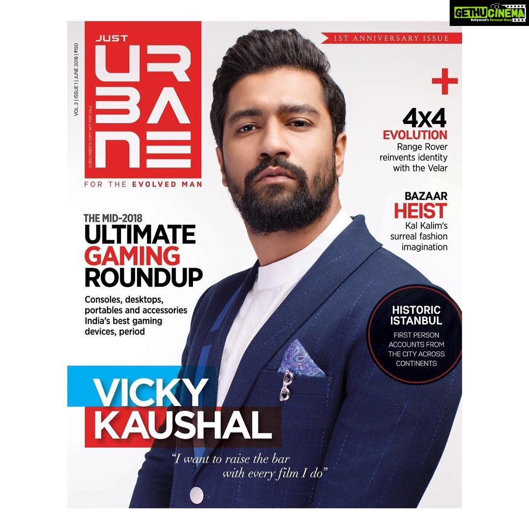Vicky Kaushal Instagram - On the cover of their first anniversary issue. @justurbane 🤗✨ #june2018