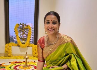 Vidya Balan Instagram - Gearing up for the festive season, candids and khushiyaan 🌺💛✨ Hair - @bhosleshalaka Makeup - @harshjariwala158