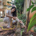 Warina Hussain Instagram – planted my favourite tree ‘ Saptaparni ‘