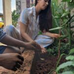 Warina Hussain Instagram – planted my favourite tree ‘ Saptaparni ‘