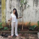 Warina Hussain Instagram – planted my favourite tree ‘ Saptaparni ‘