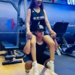 Yuvika Chaudhary Instagram - My hear goes 🧿❤️🤗😁 @gymspirit7 @irfan_rangrez7 @princenarula