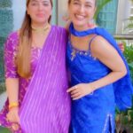 Yuvika Chaudhary Instagram - True friends are like diamonds—bright, beautiful, valuable, and always in style. . . . . . . . #yuvika #yuvikachaudhary #love #nam #namrathajaunistyle #friendshipday #fastivalfashion
