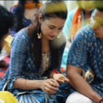 Yuvika Chaudhary Instagram - Happy Ganesh Chaturthi !!❤ Ganpati bappa morya🥰 @yuvikachaudhary 🤩 @princenarula 🙈 #yuvikachaudhary #yuvikachoudhary #yuvika #privika #princenarula #roadies #bigboss #splitsvilla #nachbaliye #loveschool #ganeshchaturthi #ganpati #ganpatibappamorya #puja
