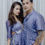 Yuvika Chaudhary Instagram – Vibe 🧿❤️ #yuvikachaudhary #princenarula #privika  @maayera_jaipur  @junejasanchi