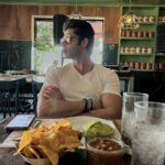 Abhimanyu Dasani Instagram - #pov you're at lunch with me 😝 #WhereIsThatFoodGoing 📸 @akmirch Melrose Avenue