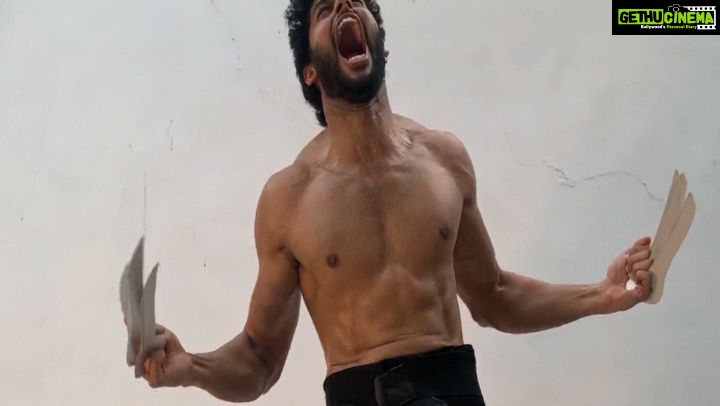 Abhimanyu Dasani Instagram - And this is what it feels like - #IsMardKoBhiDardNahiHota 😉 #DesiWolverine Salute to the original @thehughjackman DoP @avantikadassani . Mr. Universe