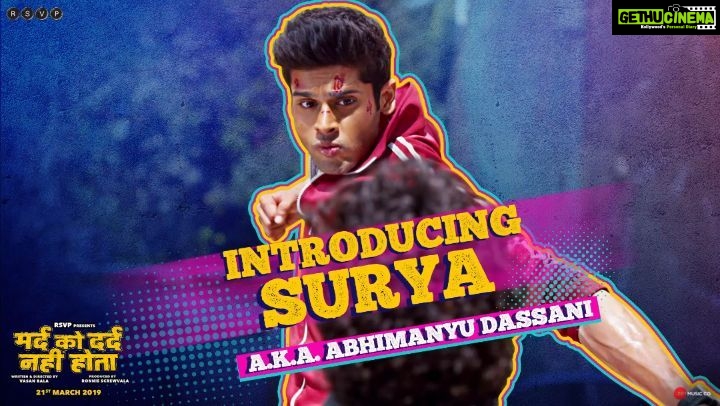 Abhimanyu Dasani Instagram - Surya - Mera picture kaun dekhega ??? #MardKoDardNahiHota 21st March