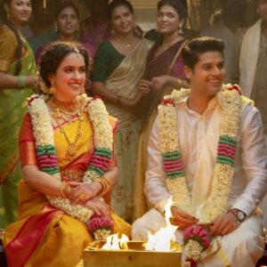 Abhimanyu Dasani Instagram - Happy Almost Anniversary #MeenakshiSundareshwar (@sanyamalhotra_ ), They leave you with a smile some warmth and hope. Arranged or love, long distance or live in, you'll find love in the little things, just communicate.
Have you eaten ? How was your day ? Drink some water kyun ki paani toh Peete rehna chahiye 🥤
Swipe to see more.
PS My first wedding onscreen 🙆🏽‍♂️