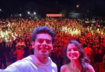 Abhimanyu Dasani Instagram - Killerrrrrr night ! 💃🏻💃🏻 Thank you Horizon RAIT, DY Patil for all your love! #Nikamma in theatres, on 17th June
