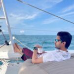 Abijeet Duddala Instagram – A man’s travel hangover.. 

#boatlife #traveldiaries #sailing #wanderlust #sealife Malacca Straight