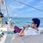 Abijeet Duddala Instagram – A man’s travel hangover.. 

#boatlife #traveldiaries #sailing #wanderlust #sealife Malacca Straight