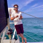 Abijeet Duddala Instagram - Must learn sailing this year. Must.. ⛵️ #sea #sailing #yacht Strait of Malacca