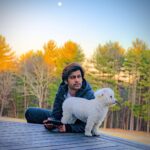 Abijeet Duddala Instagram – Post slope evenings with Oscar, a full moon in the sky, and the promise of summer in the air..