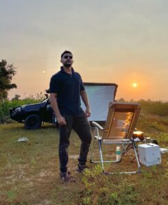Abijeet Duddala Instagram - Movie night.. #movienight #camping #outdoors