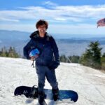 Abijeet Duddala Instagram - Life is good 🤞🏽 #hittingtheslopes #snowboarding #mountains #snow #vermont #stowe Stowe, Vermont