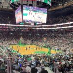 Abijeet Duddala Instagram - This is one sport I’ve never learnt to play, always watched from the sidelines. It’s good fun to be back at TD Garden for a Celtics game. The atmosphere is electric! #nba #boston #celtics #ball