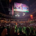 Abijeet Duddala Instagram - This is one sport I’ve never learnt to play, always watched from the sidelines. It’s good fun to be back at TD Garden for a Celtics game. The atmosphere is electric! #nba #boston #celtics #ball