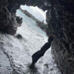 Abijeet Duddala Instagram - Caveman and his infinity pool.. #black #cave #beach #explore #wanderlust #traveldiaries Hawaii