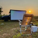 Abijeet Duddala Instagram - Movie night.. #movienight #camping #outdoors
