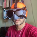 Abijeet Duddala Instagram - Say hello to my nerd look 🤓 #pilot #training #fpv #drone #fpvpilot