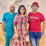 Abijeet Duddala Instagram – V&V! With my dearest friends and their swanky new clinic! Lovin’ it! 🔥🔥 @dr.vivekananda @dr.vandana_v_ Hyderabad