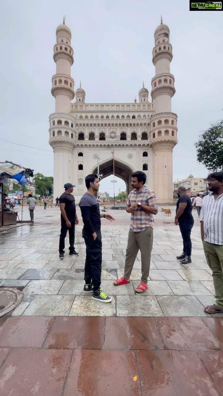 Abijeet Duddala Instagram - Hyderabadi hai ji apan.. #bts #hyderabadi #charminar #oldschool #modernloveonprime Charminar