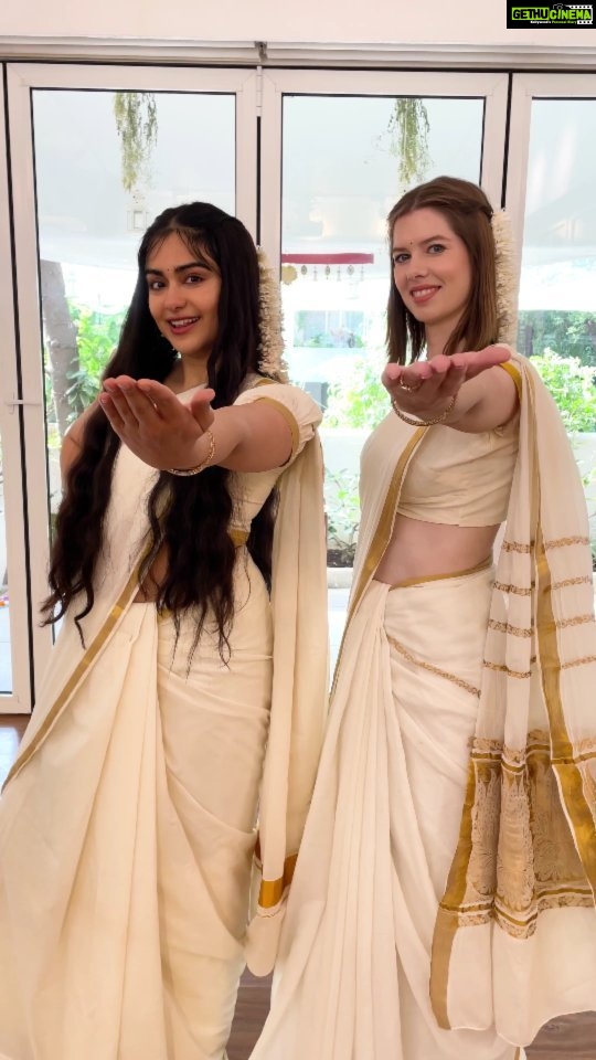 Adah Sharma Instagram - Happy childrens day from us mornis Who wants to dance with us ????? π¦ππ¦π¦ To a time (as kids i mean) when we were all less judgemental , wore what we wanted to and danced to whichever song we pleased. I'm happy I can confidently say i do two out of the three at least everyday(now as an adult) πππ Wearing my Paati(grandmother, naanis) saree and Christine wearing my mums saree β€οΈβ€οΈ draping us and hair @snehal_uk βπ Choreography by Christine . . P.S. there is no peacock emoji hence the turkey owl cock and duck π€£ #100YearsOfAdahSharma #adahsharma #bhangra #mornibanke