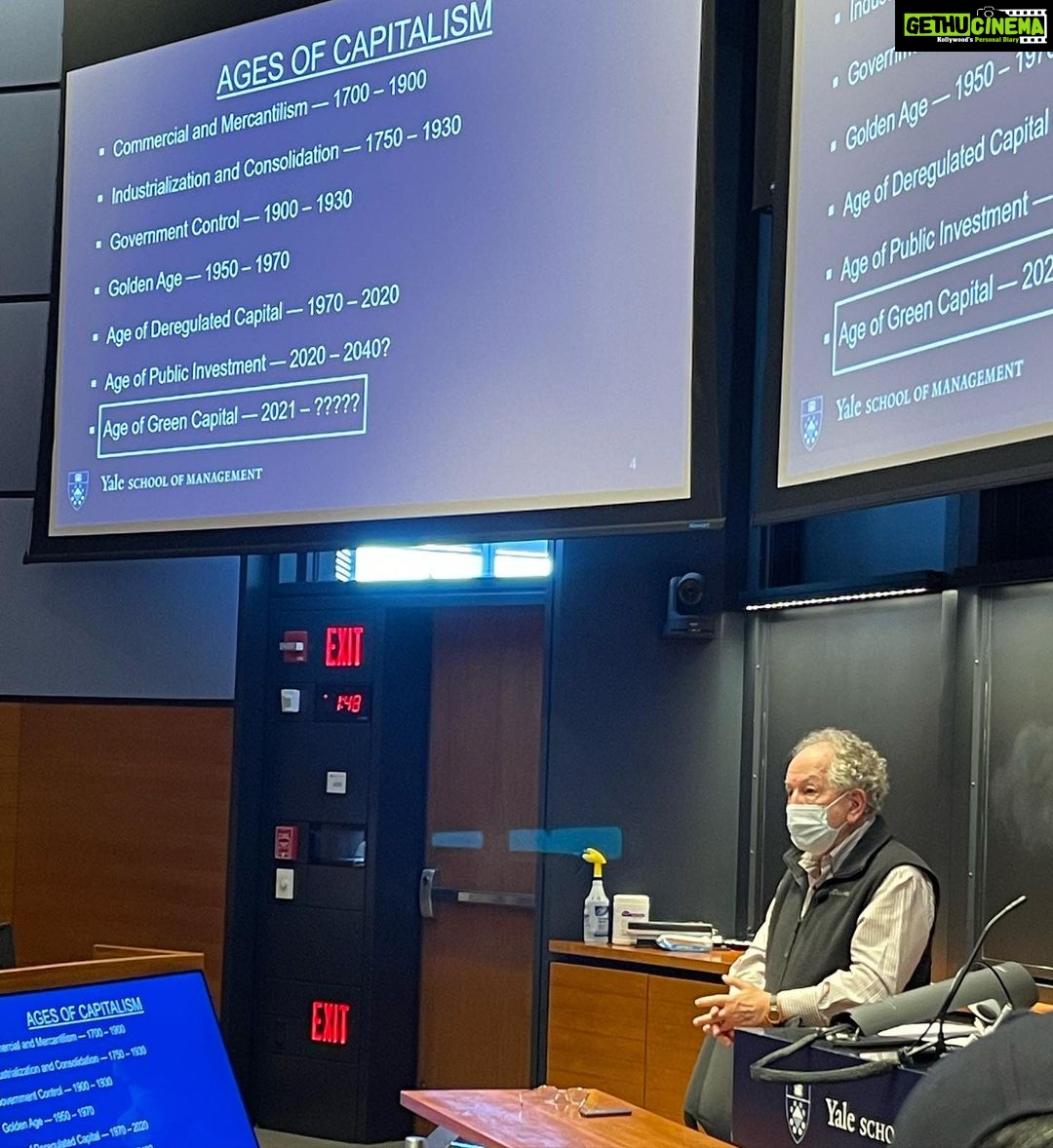 Aditi Arya Instagram - Some high quality education here @yalesom @jeffrey.garten