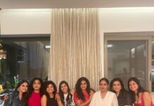 Aditi Balan Instagram - Week of madness with these amazingly talented ladies. ❤️❤️ @par_vathy @rimakallingal @benanna_love @prayagamartin @keerthysureshofficial @kalyanipriyadarshan @lissylaxmi @radikaasarathkumar
