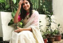 Aditi Balan Instagram - Onam ashamsagal!