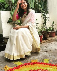 Aditi Balan Instagram - Onam ashamsagal!