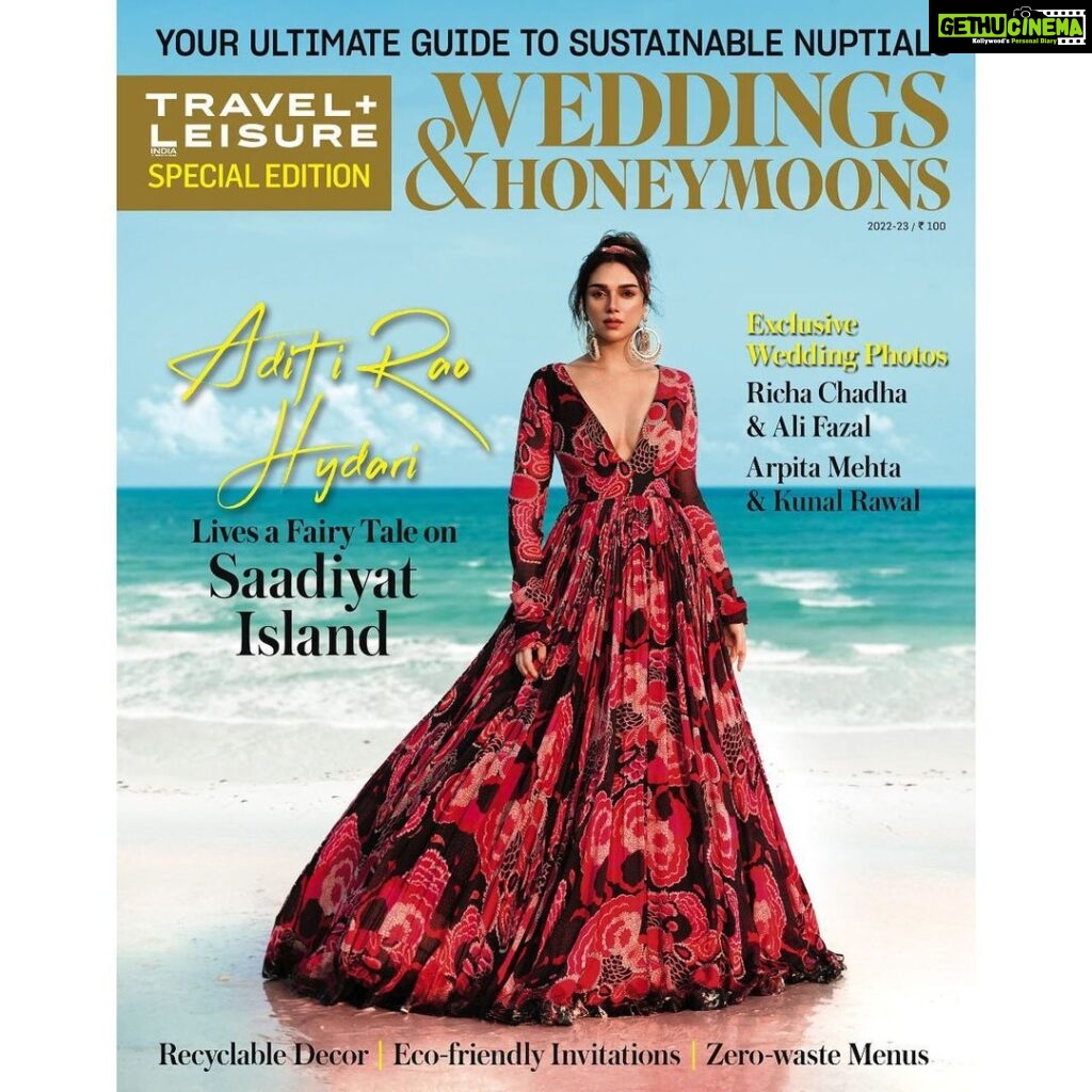 Aditi Rao Hydari Instagram - In this year’s Weddings & Honeymoon special we take the ethereal Bollywood beauty Aditi Rao Hydari (@aditiraohydari ) to Saadiyat Island , where she plays the stunning bride for this issue’s cover. Catch her in her elements in the picturesque locale! Also, download your copy from the link in bio for a comprehensive guide to putting together a sustainable wedding and for exclusive photos from the most talked about nuptials of the year. Produced by Aindrila Mitra (@aindrilamitra) Cover Story & Interview by Chirag Samal (@chiragmohantysamal ) Photographed by Tarun Khiwal (@tarun_khiwal) Assisted by Abhishek Verma (@abhivermaa ) Styled by Divyak Dsouza (@divyakdsouza ) Assisted by Sneha Marie Hair and Make-up by Elton J Fernandez (@eltonjfernandez ) Assisted by Pratiksha Muchandika Couture Partner: Bhumika Sharma (@bhumikasharmaofficial ) Artist Reputation Management: @media.raindrop Location : Saadiyat Island (@saadiyatae ) #SaadiyatIsland #InAbuDhabi #OneIslandManyJourneys #EscapeIntoLuxury #discoversaadiyat #SaadiyatMoments #MySaadiyat #SaadiyatWeddings #LuxuryWedding #DestinationWedding #Bridal #LuxuryBride #WeddingInspiration #SaadiyatStyle #LuxuryLifestyle #LuxuryStyle #LuxuryFashion